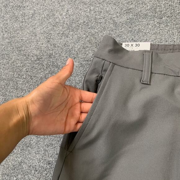 Marc New York Pants Mens 30 Gray Commuter Stretch Flat Front Performance Golf - Picture 3 of 13